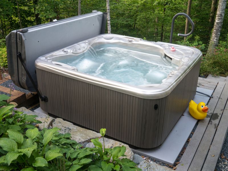 Hot Tub Being Installed